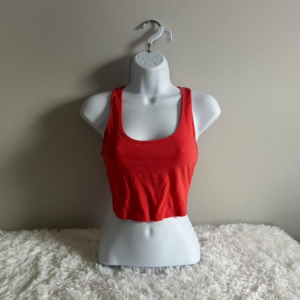 A2Y neon orange racerback tank top